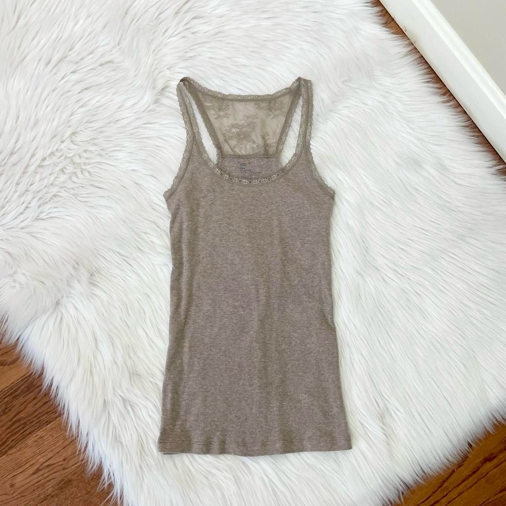 Vintage Y2K brown lace cami top 🤎 by Gap